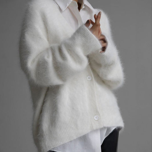 Cardigan femme doux à boutons
