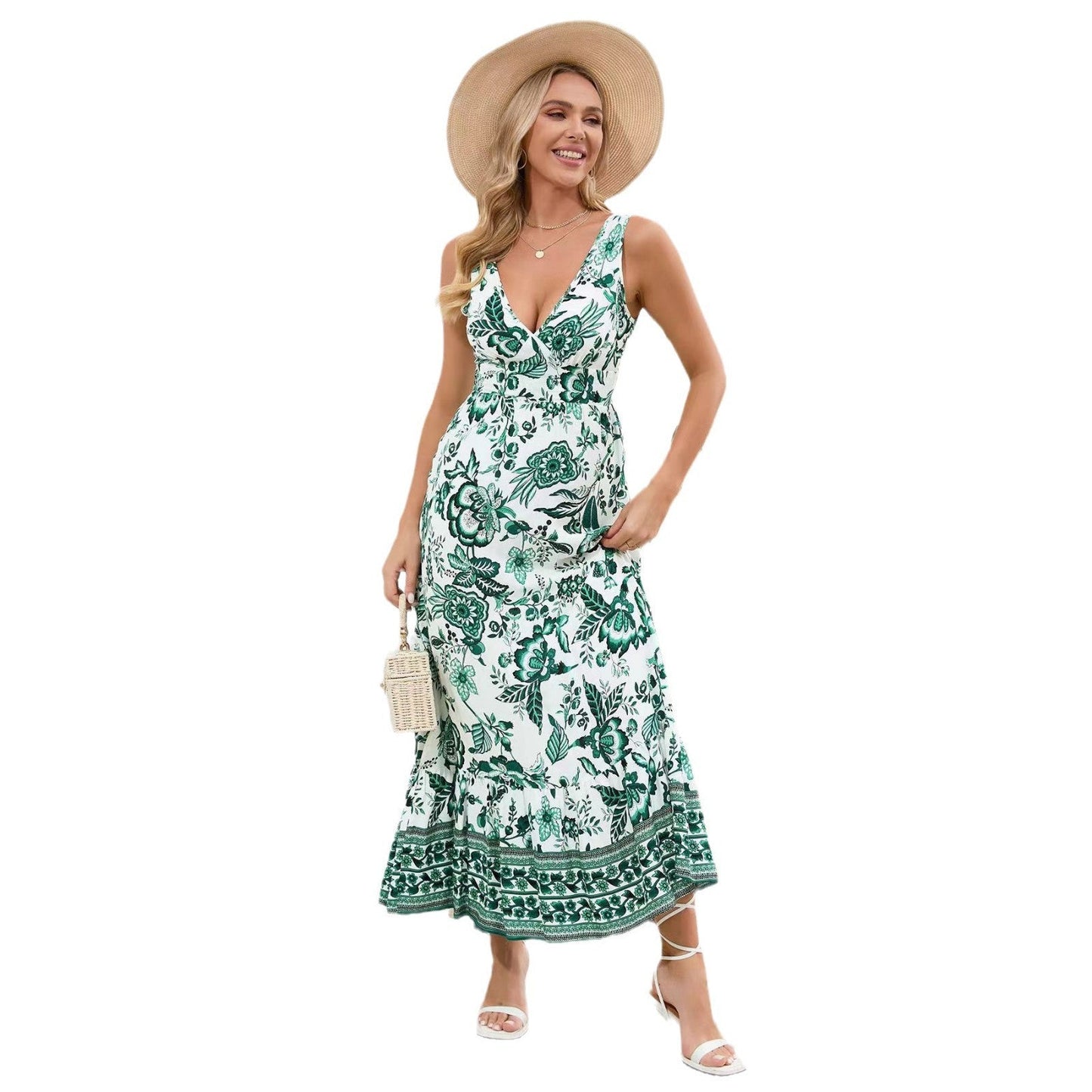 Robe femme fluide à imprimé floral
