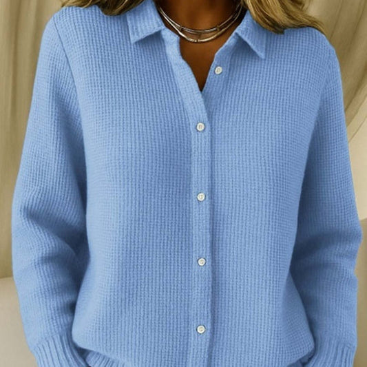 Cardigan tricoté à boutons pour femme