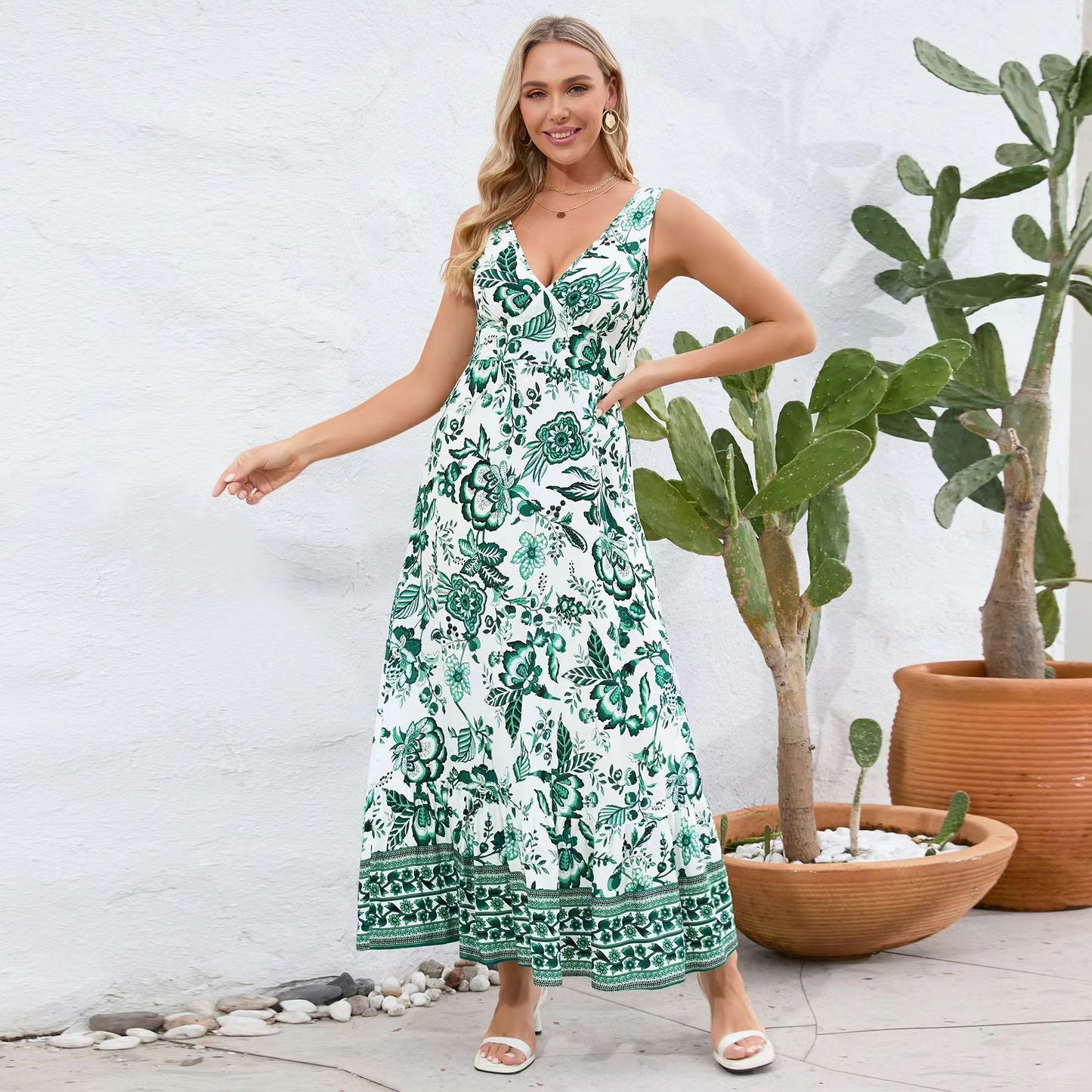 Robe femme fluide à imprimé floral